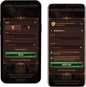 Crazy Tower Mobile App Login and Registration