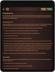 Crazy Tower Mobile App Responsible Gaming