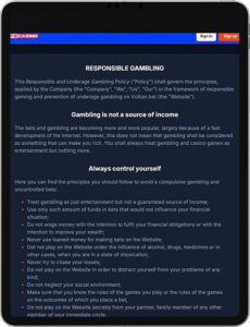 FS Casino Mobile App Responsible Gaming