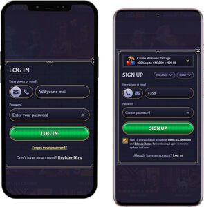 LolaJack Mobile App Login and Registration