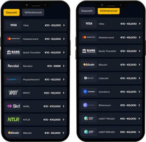 x3bet Mobile App Payment Methods