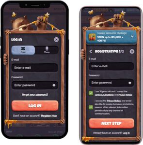Bearo Mobile App Login and Registration