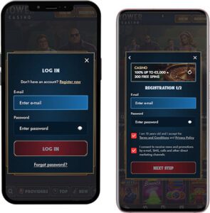 Tower Casino Mobile App Login and Registration