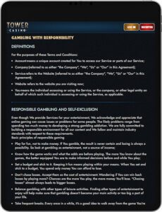 Tower Casino Mobile App Responsible Gaming