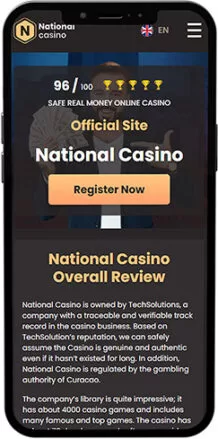 National Casino mobilalkalmazás