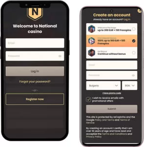National Casino mobilalkalmazás bejelentkezés és regisztráció