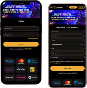Accesso e registrazione all'App GoldenBet