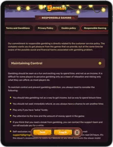 5Gringos Aplicação móvel Jogo responsável