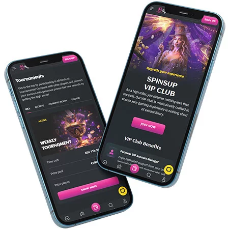 Revue de l'application mobile de SpinsUp
