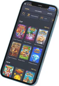 Automaty do gry w aplikacji mobilnej Cazeus