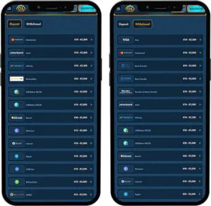 Oceanspin Mobile App Deposits and Withdrawals