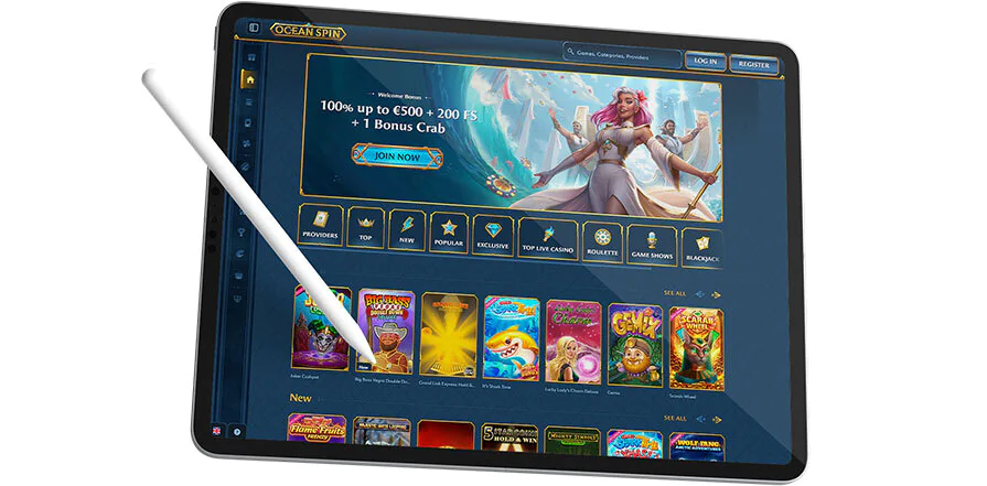 Oceanspin Mobile App Design