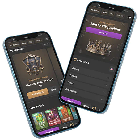 CrownGold Mobile App Casino Review