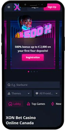 Aplikacja mobilna Xon Bet