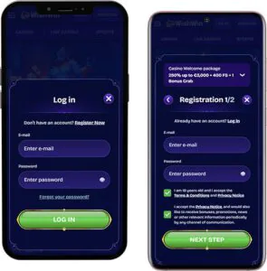 WishWin Mobile App Login and Registration